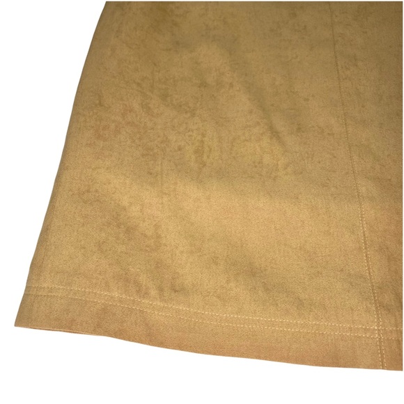 Bianco Couture Faux Suede Women’s 9 Soft Skirt Connecting Front Pockets Zipper - Picture 2 of 12